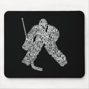 Ice Hockey Goalie Hockey Youth Men Kids Boys Mouse Pad