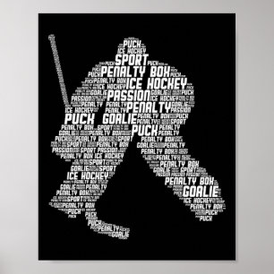 Ice Hockey Goalie Hockey Youth Men Kids Boys Poster