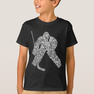 Ice Hockey Goalie Hockey Youth Men Kids Boys  T-Shirt