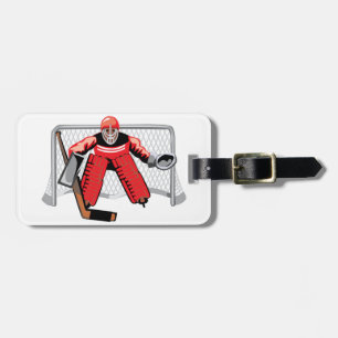 Ice Hockey Goalie Luggage Tags