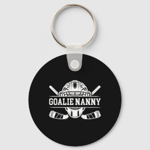 Ice Hockey Goalie Nanny Of A Hockey Keeper Nanny G Key Ring