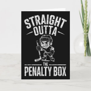 Ice Hockey Goalie Player Boy Straight Outta The Pe Card