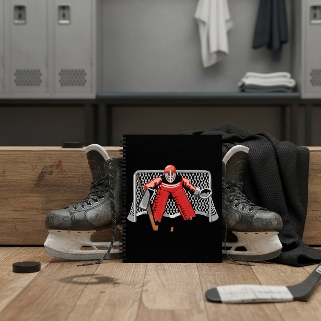 Ice Hockey Goalie Spiral Notebook (Creator Uploaded)