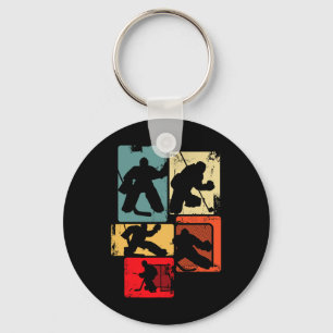 Ice Hockey Goalkeeper For Boys Key Ring