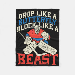 Ice Hockey Goalkeeper Goalie Keeper Jersey Fleece Blanket