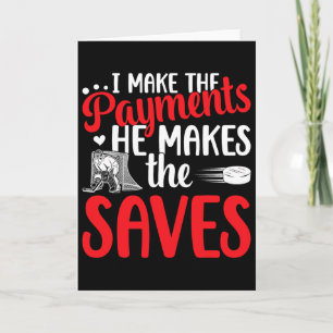Ice Hockey Goalkeeper Mum Of An Ice Hockey Keeper Card
