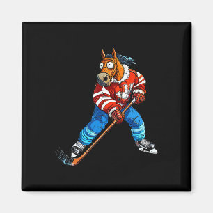 Ice Hockey Horse  Magnet