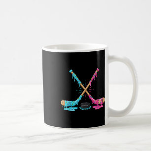Ice Hockey Ice Cream Drip Sport Players Gaming Spr Coffee Mug