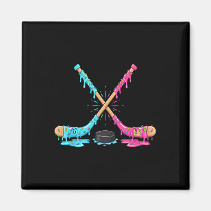 Ice Hockey Ice Cream Drip Sport Players Gaming Spr Magnet