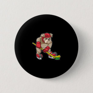 Ice Hockey Ice Hockey Stick Sports  6 Cm Round Badge