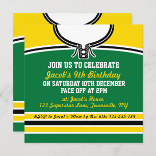 Ice Hockey Jersey Themed Party Invites Template