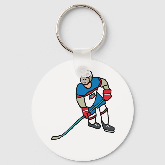 Ice Hockey Key Ring (Front)