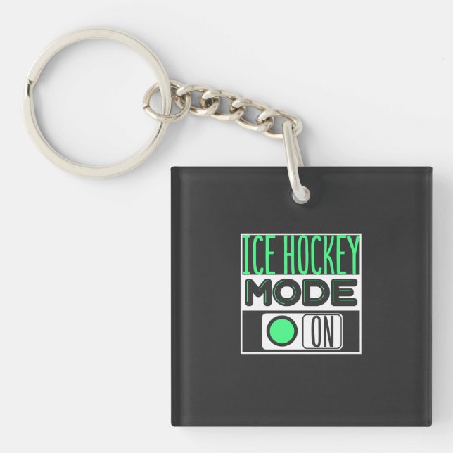 Ice Hockey Key Ring (Front)