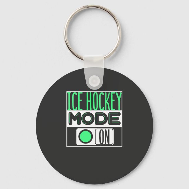 Ice Hockey Key Ring (Front)