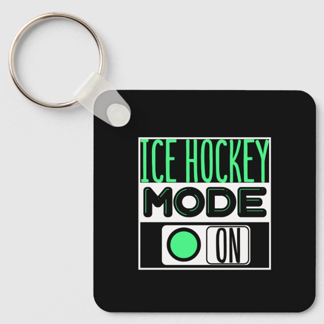 Ice Hockey Key Ring (Front)
