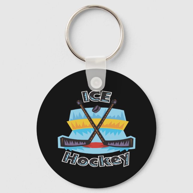 Ice Hockey Key Ring (Front)