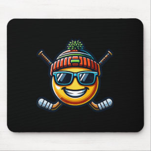 Ice Hockey Lemon Cool Sport Fun Sticks  Mouse Pad