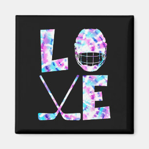 Ice Hockey Lover Gift Co. Love Ice Hockey Girls Wo Magnet
