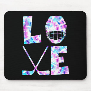 Ice Hockey Lover Gift Co. Love Ice Hockey Girls Wo Mouse Pad