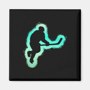 Ice Hockey Lover Winter Sports Fan Player Goalie  Magnet
