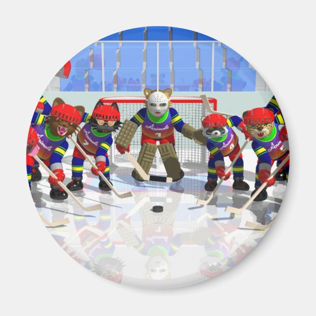 Ice hockey magnet (Front)