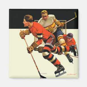 Ice Hockey Match Magnet