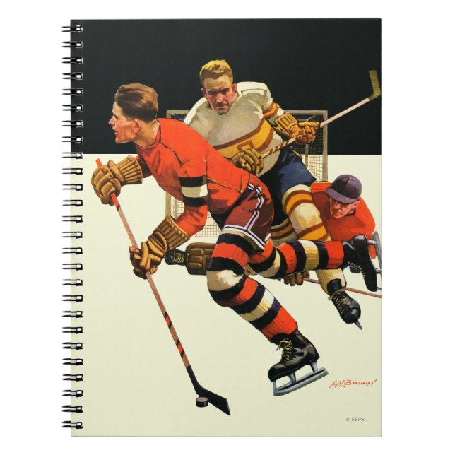 Ice Hockey Match Notebook (Front)
