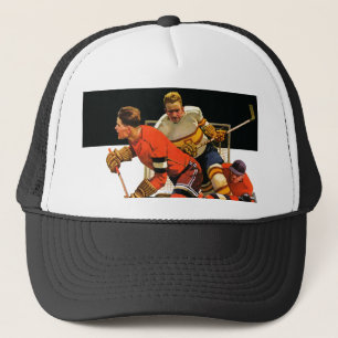 Ice Hockey Match Trucker Hat