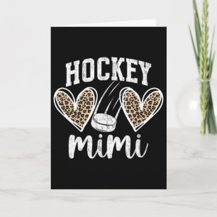 Ice Hockey Mimi Grandma Hearts Mimi Of A Hockey Pl Card