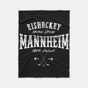 Ice Hockey My Drug Mannheim My Dealer Fleece Blanket