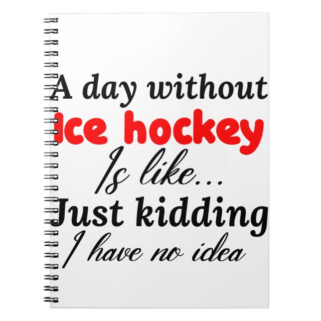 ice hockey notebook (Front)
