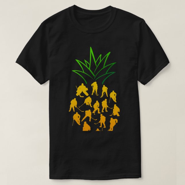 ICE HOCKEY PINEAPPLE T-Shirt (Design Front)