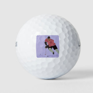 Ice Hockey Play Art Golf Balls