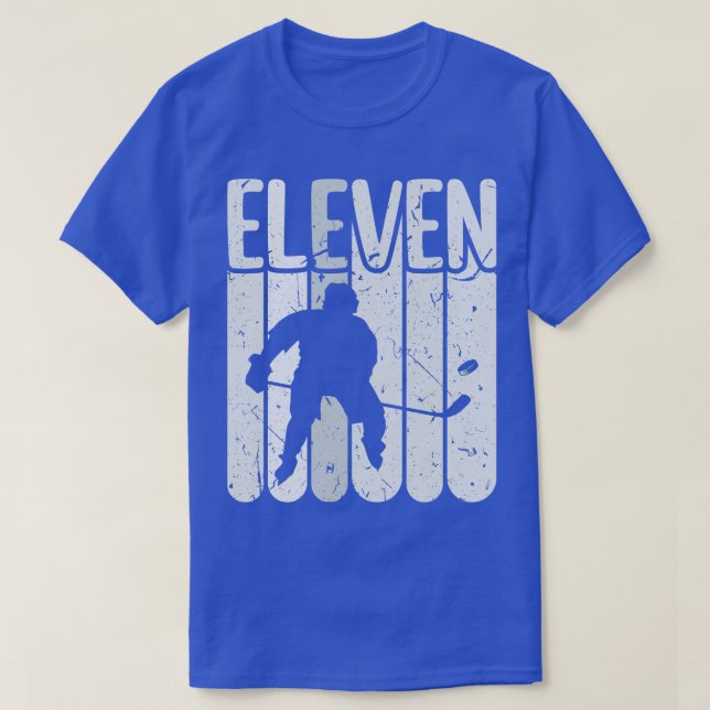 Ice Hockey Player 11 Year Old Hockey T-Shirt (Design Front)