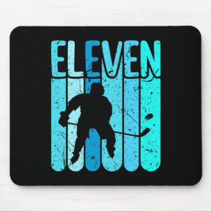 Ice Hockey Player 11th Birthday Boys Ice Hockey Mouse Pad