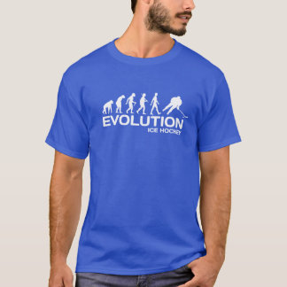 Ice Hockey player ape Evolution funny t-shirt mens