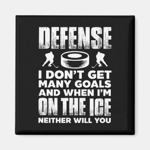 Ice Hockey Player Goalie Defense I Don't Get Many Magnet