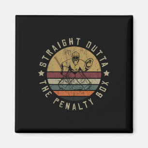 Ice Hockey Player Goalie Jersey Puck Face Mask Tea Magnet