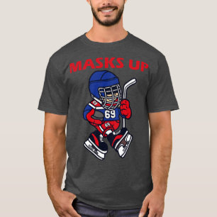 Ice Hockey Player Masks Up  T-Shirt