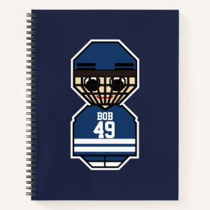 Ice hockey player notebook