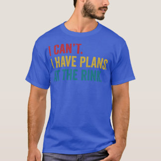 Ice Hockey Player Plans at the Rink Ice Hockey Coa T-Shirt