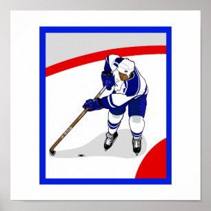 Ice Hockey Player Poster