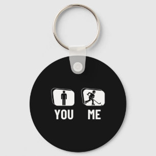 Ice Hockey Player Proud Funny Men Ice Hockey Key Ring