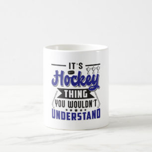 Ice Hockey Player Stick Team Puck Funny Gift Idea Coffee Mug