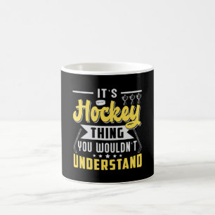 Ice Hockey Player Stick Team Puck Sports Gift Idea Coffee Mug