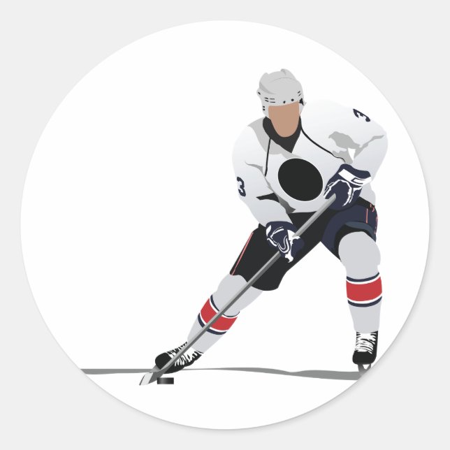 Ice Hockey Player Stickers (Front)