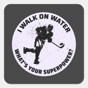 Ice Hockey Player Team Goalie Winter Sports Square Sticker