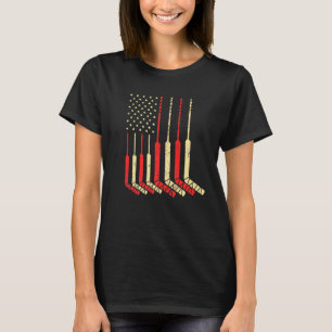 Ice Hockey Player USA Flag Expert Coach Sport  Gra T-Shirt