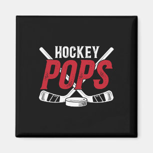 Ice Hockey Pops Grandpa Pops Of A Hockey Player Magnet