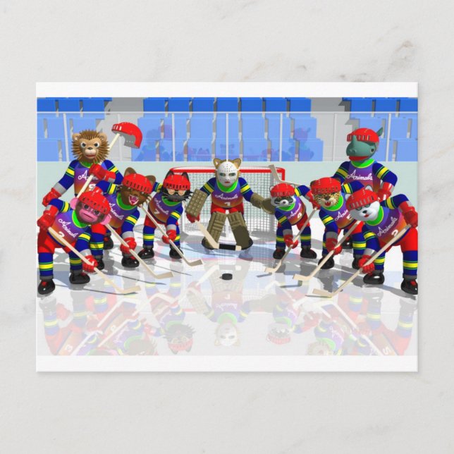 ICE HOCKEY POSTCARD (Front)